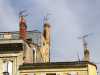 old town has old chimneys