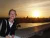 sun setting over havana cuba