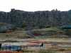 rift wall in thingvellir iceland