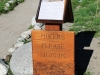 Hikers sign in