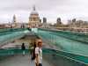 millenium bridge connects st paul cathedral to tate modern