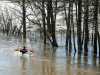 10-4-2011 - canoing along flooded Kerava River