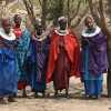 Masai women in their village in Ngorongoro