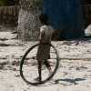 boy with his toy in Kiwengwa Zanzibar