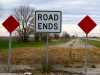 stips of old route 66 are just closed waiting for nature to work