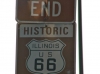 Route 66 end sign in Chicago