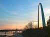 missisippi and gateway arch in st louis