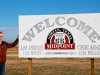 Route 66 Midpoint sign in Adrian Texas