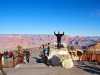 Vesa cheering at Mather Point Grand Canyon
