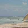 Tide is rising in Kiwengwa beach