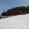 climbing up the slope in ruka
