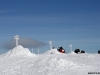 racing skidoos at the top of Yllas